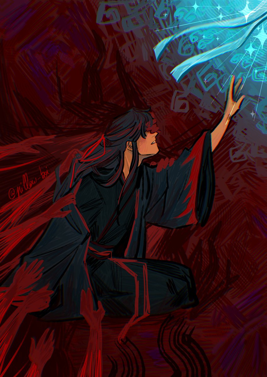 「They won't let him go #wangxian #mdzs」|Polochon @ octopath2のイラスト