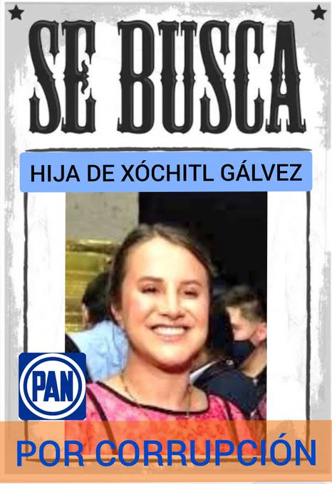 dejoselapiz's tweet photo. Esta es la hija corrupta de @XochitlGalvez, la que roba en lugar de su madre. https://t.co/obKldnAZre