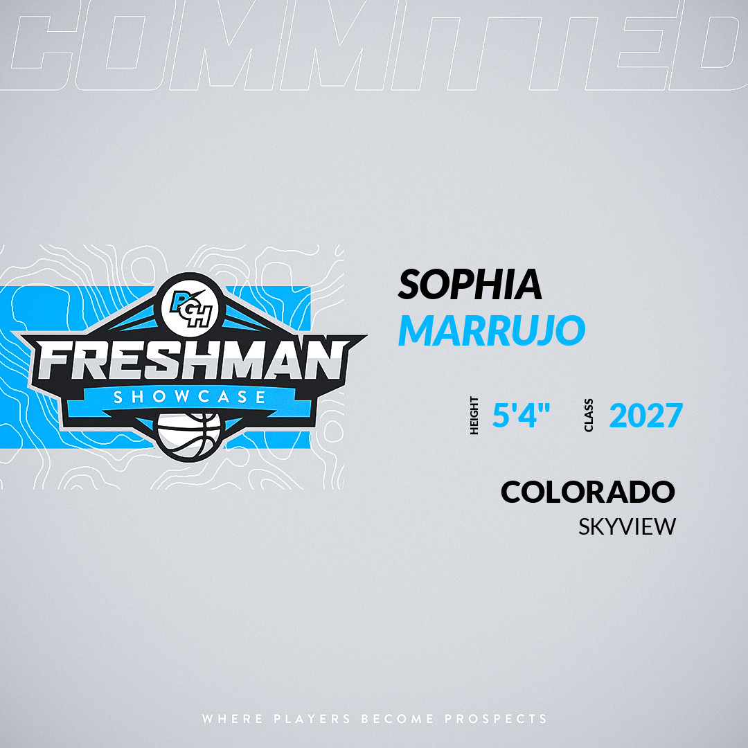 PGHColorado's tweet photo. Welcome Class of 2027 SOPHIA MARRUJO of Skyview HS to the Colorado Freshman Showcase. 

🔥🏀 #PGHFreshmanShowcaseCO 🏀🔥

Register NOW! 👇  
https://t.co/5qpsC5RDHt https://t.co/IHEe21qtN7