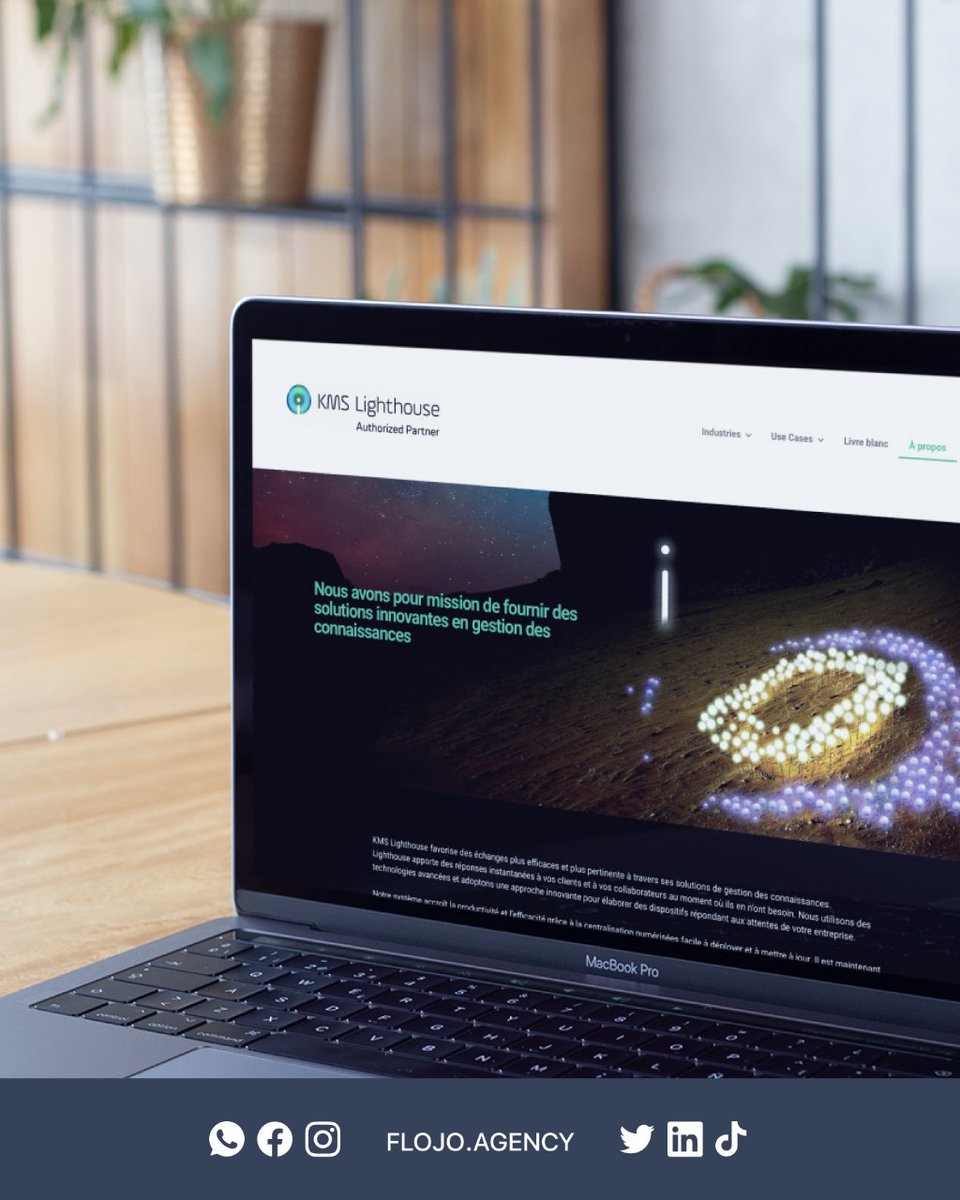 Studjoow's tweet photo. #KMS Lighthouse favorise des échanges plus efficaces et plus pertinente à travers ses solutions de gestion des connaissances. 
Nous leur avons réalisé le #site internet en français pour qu'ils puissent toucher un nouveau marché. https://t.co/yUacTBqXGe
