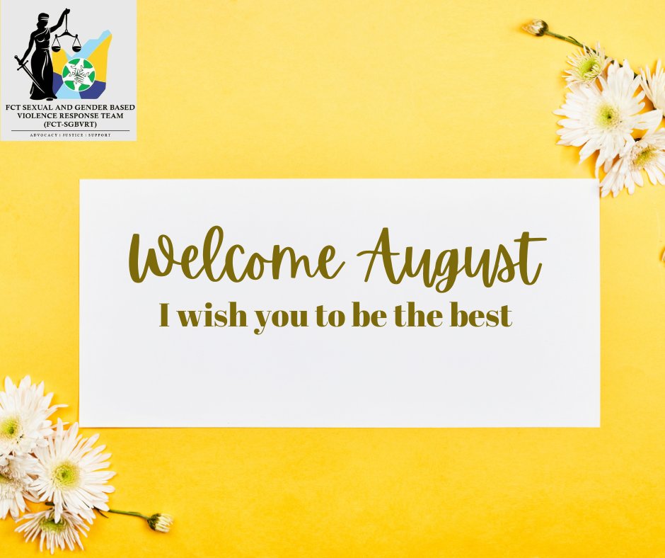 Happy New Month Of August To All Are Wonderful Followers!
May This Month Bring You New Opportunities And Fulfilment.
#fctsgbvrt #HappyNewMonth