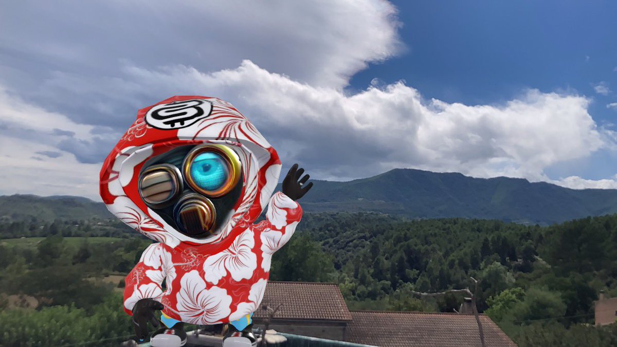 MGBR08's tweet photo. Hello 🎭☯️🤖🙏🏾🌈🍀💚
DAy25 - Les vacances de #BULBi
BULBi adore l’Ardèche ☀️💚
@ArdecheTourisme
#bMSE #AugmentedReality #3D #Avatar on @Sketchfab by @BullBiDoo & @TheBULBiMasks https://t.co/q65mZQSmju