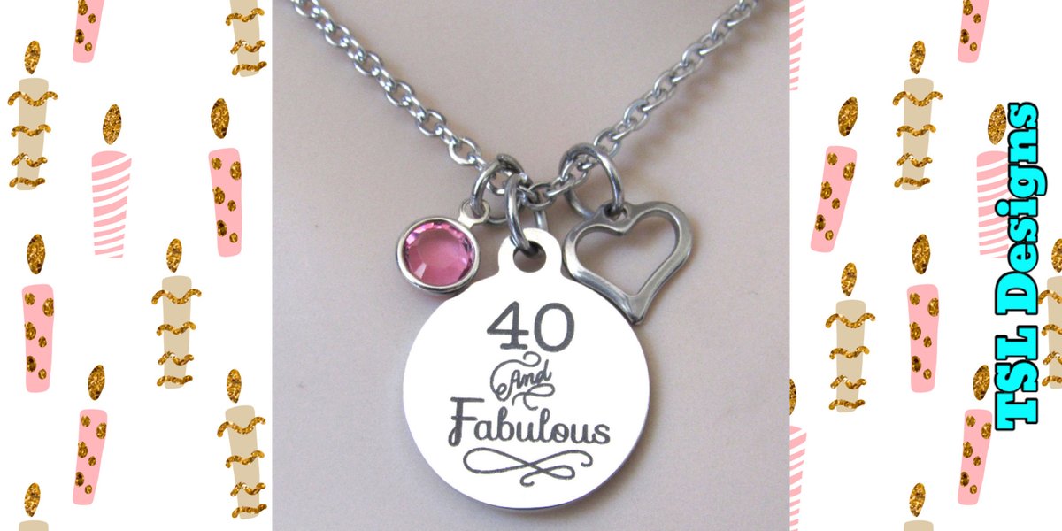 bythebeach1214's tweet photo. ✨NEW LISTING✨
40 and Fabulous Laser Engraved Necklace with Silver Heart Charm and Birthstone Crystal
https://t.co/fELNPIVj3q
#necklace #handmade #jewelry #handcrafted #shopsmall #etsy #etsystore #etsyhandmade #40 #40th #40thbirthday #40andfabulous #forty #fortieth #birthdaygift https://t.co/9hXGeBWOSL