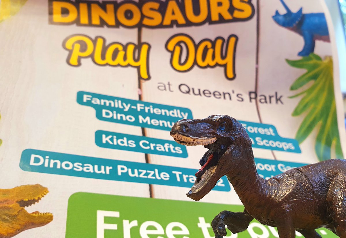parkcafes's tweet photo. Who's RAAARRRING to come and play tomorrow? With crafts, games and a special dino menu for lunch, we're looking forward to a brill play day with you all!

#BournemouthCafe #SchoolHolidays #Free #WhatToDo #QueensPark #Value #Play https://t.co/eivug4Yuew