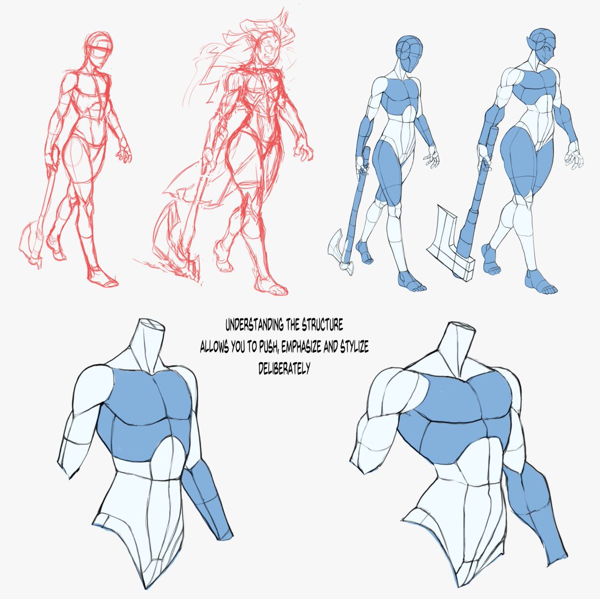 Shardanic_Art's tweet image. Here is a little way to think about structure when breaking down a reference.

Featuring the heroes at @theposearchives !

This was made possible by my incredible Patr0ns 😁

Let me know if this is helpful at all :P
