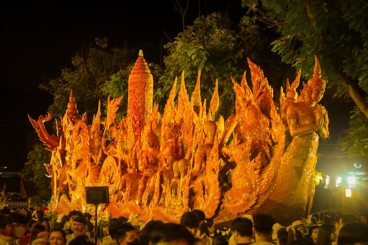 IndiainThailand's tweet photo. Amb Nagesh Singh attended Ubon’s #candlefestival, which marks the start of 3-month Buddhist Lent period &amp; celebrates #AsanhaBucha day. 

Asanha Bucha commemorates Lord Buddha’s first sermon to five disciples wherein he explained the Four Noble Truths of Buddhism in #Sarnath 🇮🇳. https://t.co/1FLDyMxqGx