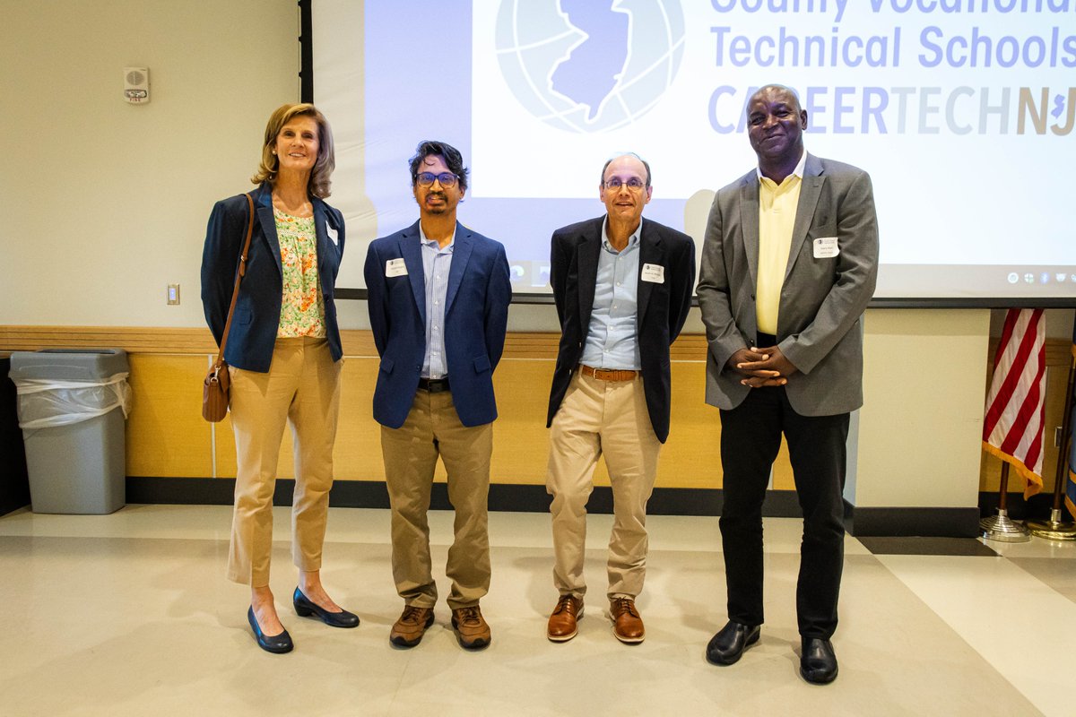 CareerTechNJ's tweet photo. More photos from our Summer Mtg include engaging speakers/panelists who shared about school culture, #AI and #phototonics, to ensure our NJ #CTE schools stay ahead of trends & prepare students. TY @aaronpolansky, @NewJerseyEDA, @TCNJ, @Microsoft, @CGI_Global & @JasfelAnalytics https://t.co/Q6gYj9avp7
