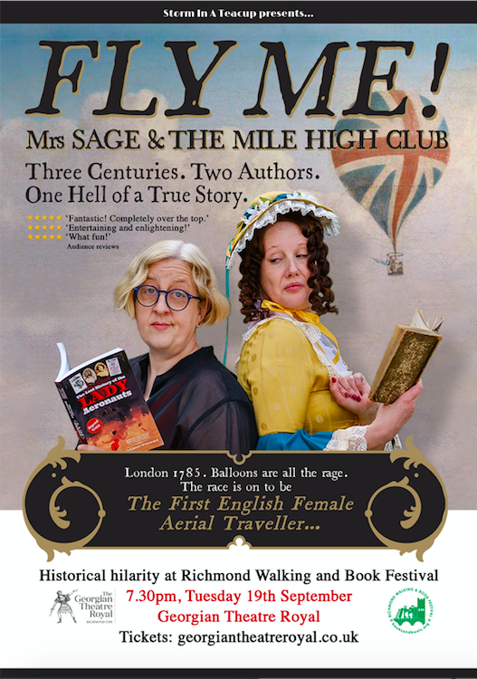 Celebrate #YorkshireDay2023 by booking to see my latest play #FlyMe @TheGTRoyal for wonderful @booksandbootsUK festival in Richmond. Starring @AbigailHalley1 as Mrs Sage and me as... me. 👉The 19th of September👈 A night to remember. Book now...