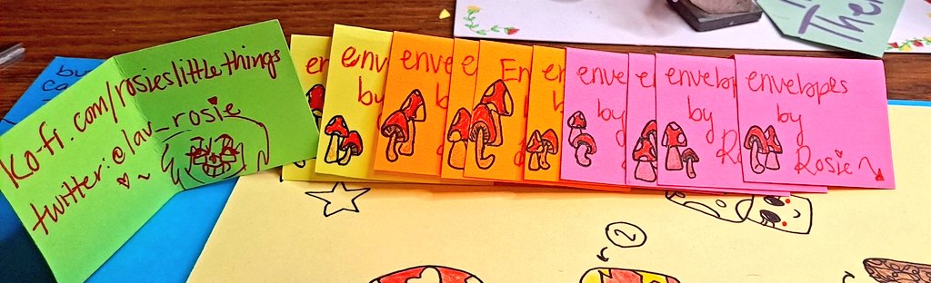 lav_rosie's tweet photo. Reminder that I do have c0mms of all kinds open!!! And I could really use a few this month!
I'm available to stream working on whatever - doodles, cards, stationary, envelopes, lil guys....

Let's do it!!! :D yippee https://t.co/UAsmreCGcf