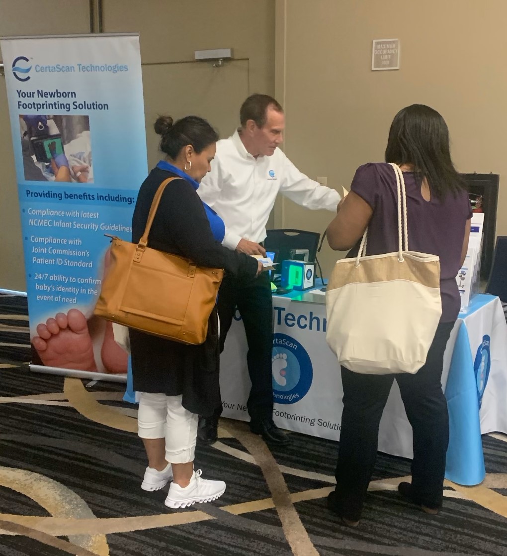 certascan_tech's tweet photo. David Yarnell demonstrates features of the CertaScan Technologies Infant Safety System at the Texas AWHONN event today. https://t.co/r9WEQPCGbN