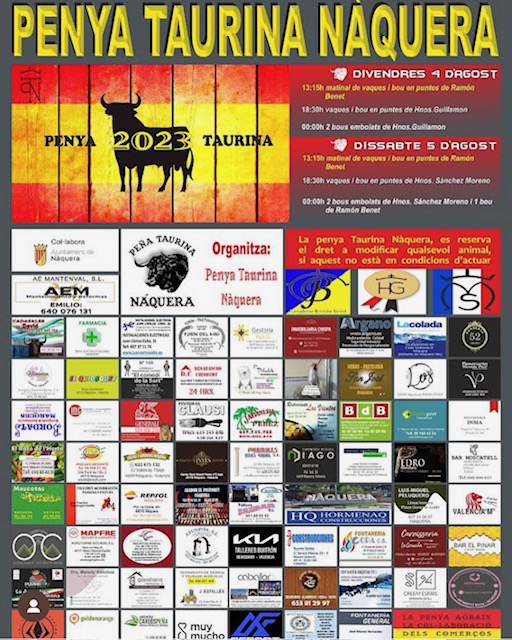 Cultura, tradición y toros.🐂
Os esperamos!!

Cultura, tradició i bous.🐂
Vos esperem!!