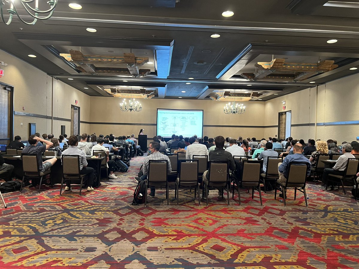 It’s a packed house for day 1 of #ICONS2023! The #neuromorphic community is the best!