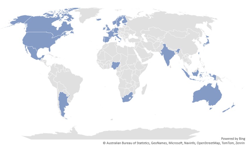 What a cool international crowd we had at #FSBI2023! And 59% of attendees were early career. In the future we will work on increasing participation from the Global South, but still great to see so many countries involved. Thank you all 😍
<a href="/Uni_of_Essex/">University of Essex</a> <a href="/CefasGovUK/">Cefas</a> <a href="/TheFSBI/">fsbi</a>