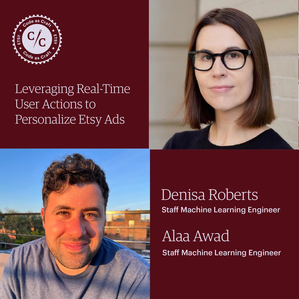 By learning from 1-hr sequences of user actions, Etsy's marketplace recommendations are now more tailored than ever before. Staff #ML Engineers <a href="/awadalaa/">Alaa Awad</a> and <a href="/daoRoberts/">Denisa Roberts</a> share how Etsy built a deep learning module powering personalized sponsored search. etsy.me/43rzd3j