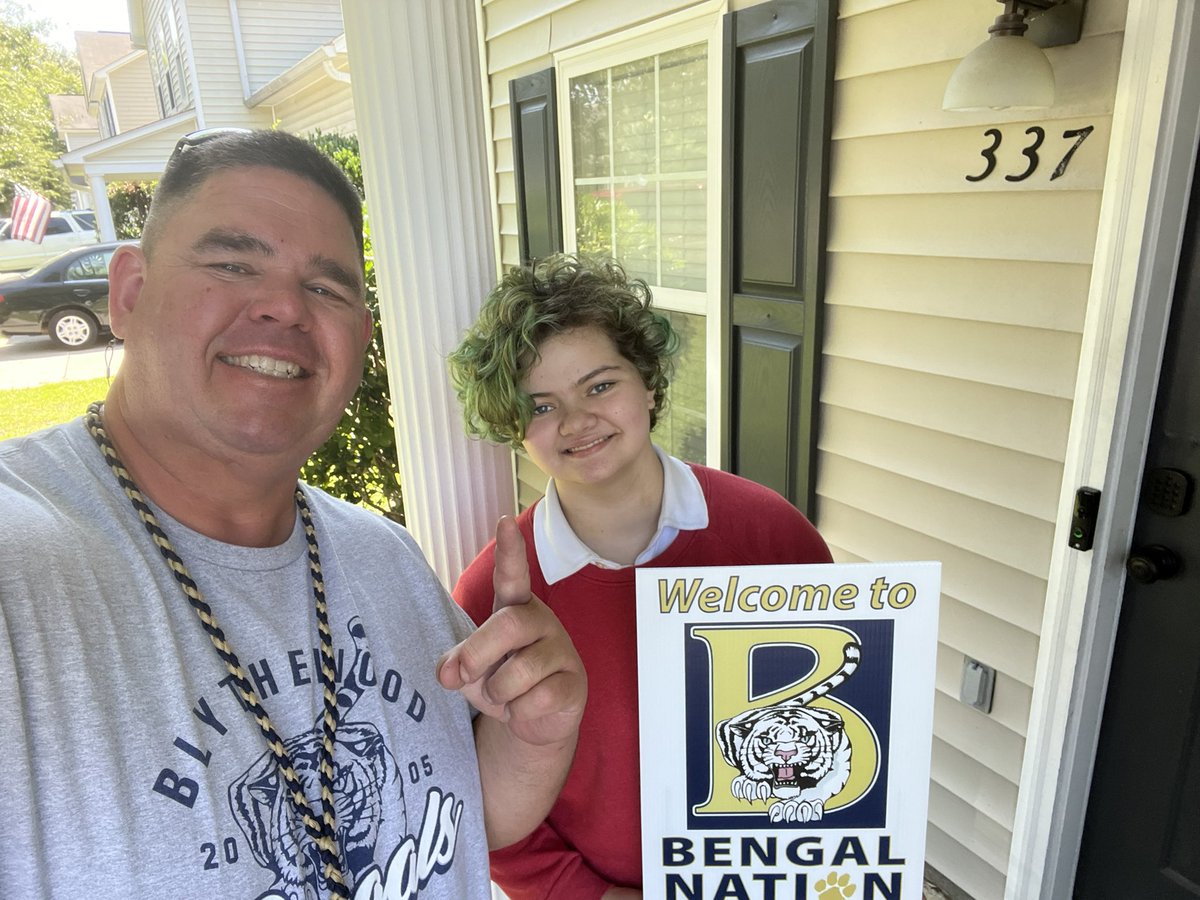 My favorite time of year… welcome home to the class of 2027 @BlythewoodHigh !!!! #WEareBengalNation #LeagueOfOurOwn