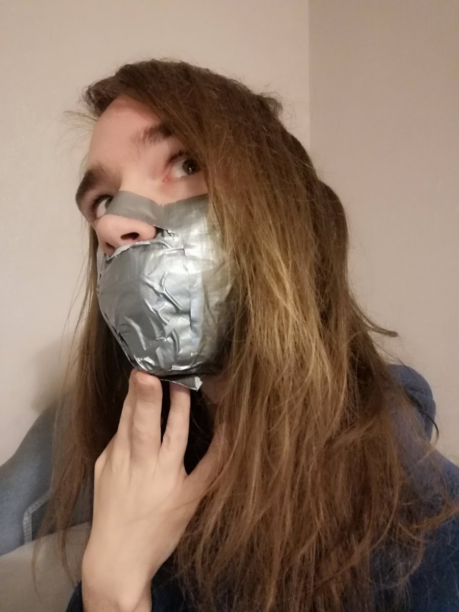 Comfy tape muzzle
(2021)
yikes i had such ratty hair before i started hrt haha