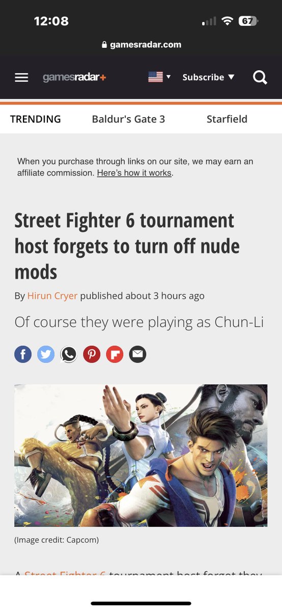 Street Fighter 6 Player Forgets To Turn Off Naked Mod; Broadcasts
