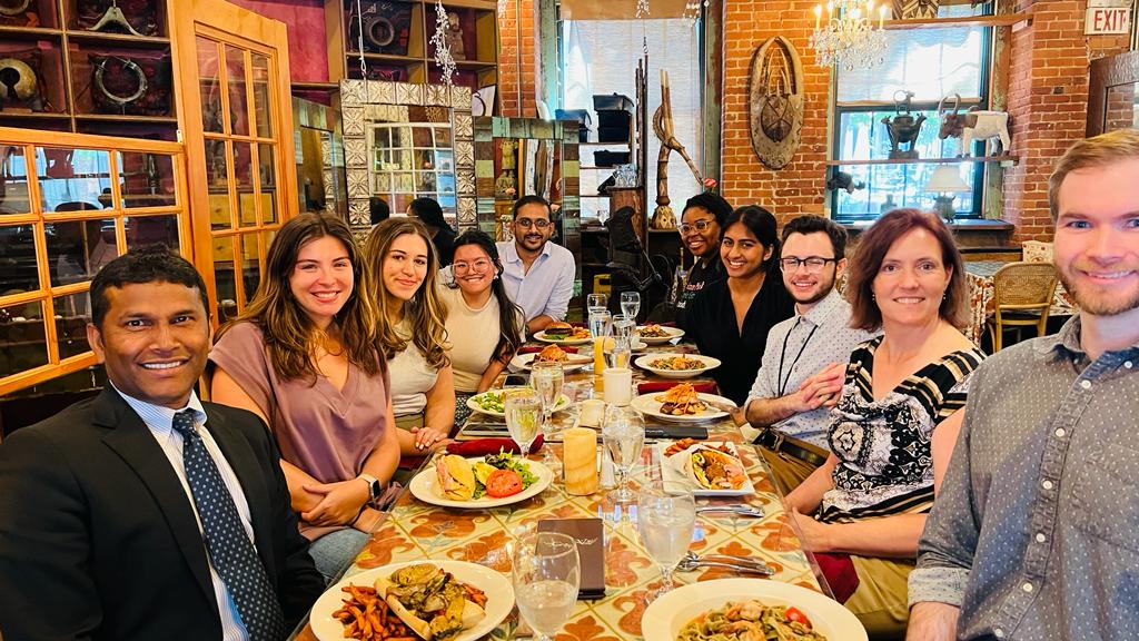 ManiLab_Brown's tweet photo. Lots to celebrate in the Mani lab today! @bdemesti_ got engaged! Ishita had a fantastic score on her MCAT, Nya did an amazing job on her summer program poster presentation and @SenduraiMani is back from his trip. https://t.co/GEySTO5Gz5