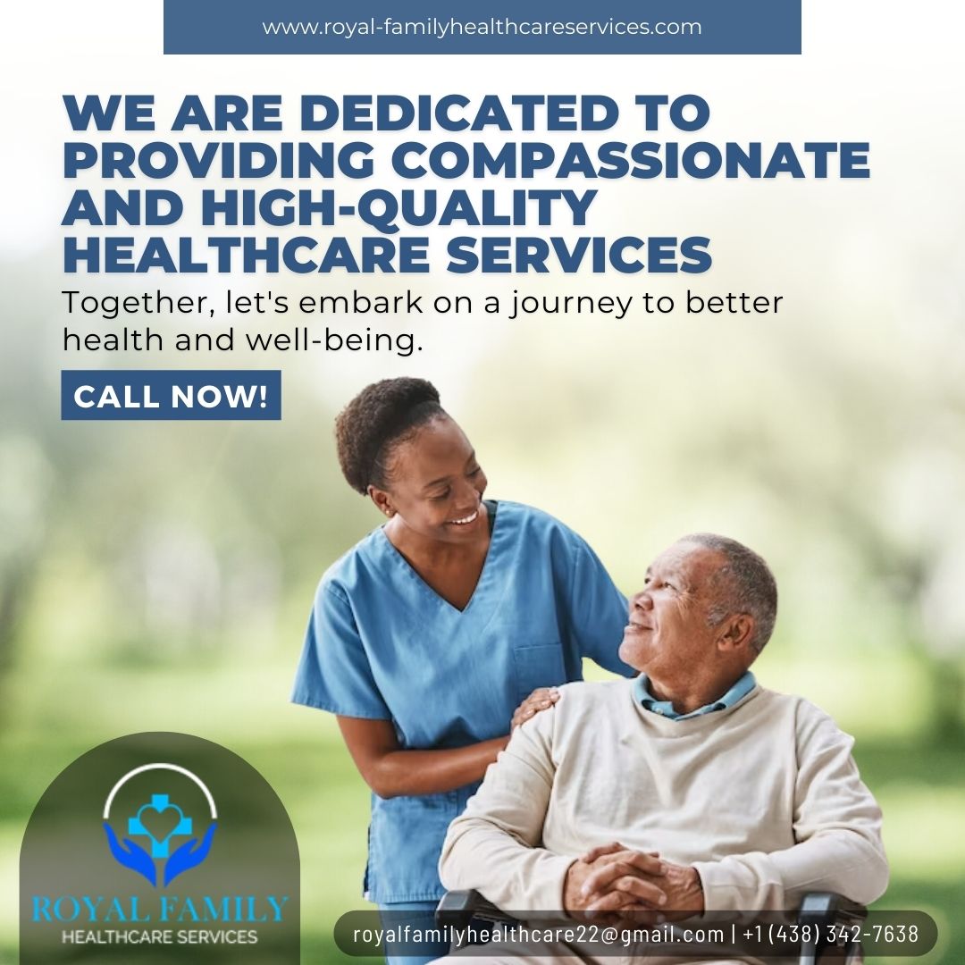 Together, let's embark on a journey to better health and well-being.

#royalfamilyhealthcareservices #SeniorHealthcare #CompassionateCare #PersonalizedServices #QualityofLife #Dignity #SupportiveEnvironment #ElderlyCare #SeniorHealthcare #CompassionateCare #PersonalizedServices
