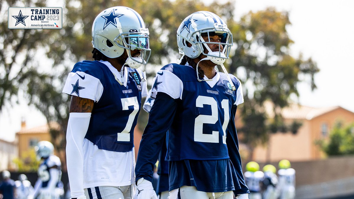 dallascowboys's tweet photo. This duo though 🙌 #NoFlyZone 

#CowboysCamp | @AmericanAir https://t.co/xZlTfhlZOM