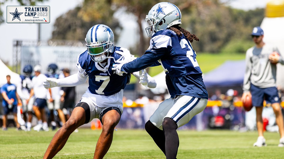 dallascowboys's tweet photo. This duo though 🙌 #NoFlyZone 

#CowboysCamp | @AmericanAir https://t.co/xZlTfhlZOM
