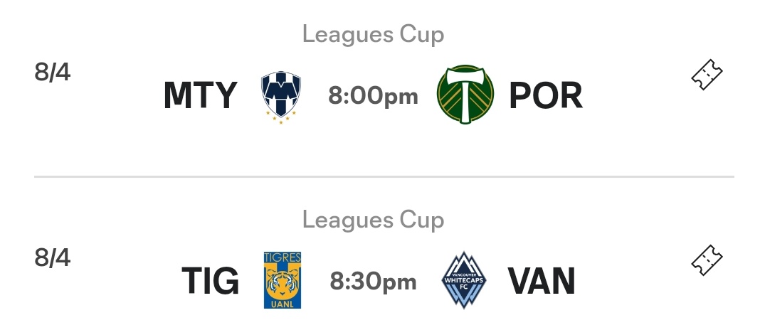 lamatracaregia's tweet photo. Listos los horarios de los equipos regios en la @LeaguesCup 

#Viernes #LeaguesCup #Regios #TigresUANL #Rayados https://t.co/seXLhJvdr4