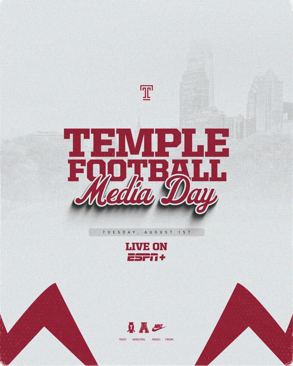 Temple_FB's tweet photo. Going on now until 2:30! Tune in on ESPN + 👀 https://t.co/v94vMJPlC9