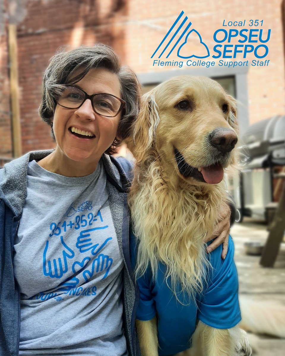 Murphy (and his person Carmen) speaks for @OPSEU /SEFPO #local351 when he says, 'e-ruff is e-ruff'!! ➡️ He demands that college presidents provide a new mandate to the CEC that addresses the needs of employees! 💙
#UniteInBlue #BlueforCAATS #InSolidarity #RenegotiateWhatsDue