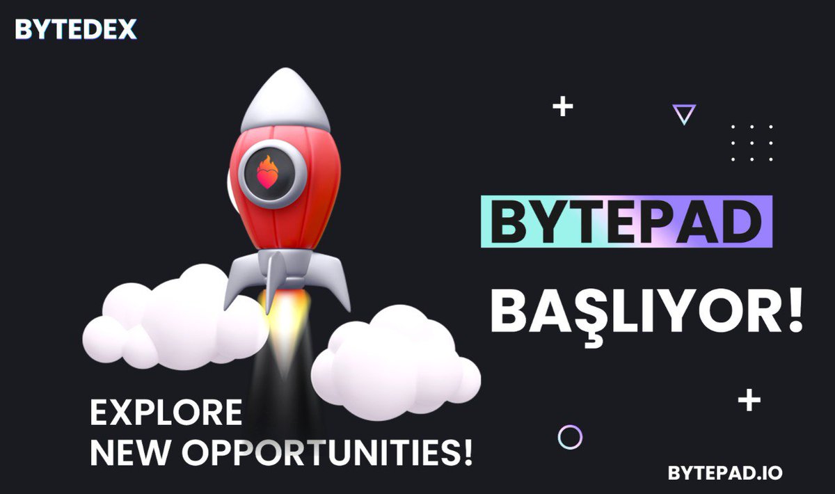 🚀 Bytepad'ten Heyecan Verici Haberler! 🚀

🔥 Bytepad, Bytedex ekosisteminin lansman platformu olarak yeni kripto projelerinin satışlarına başlıyor. 

🌟Bext token sahiplerine özel indirimlerle yepyeni projelere erişin!Geleceğin projelerine bugünden ulaşın! 

 #Bytepad #Bytedex
