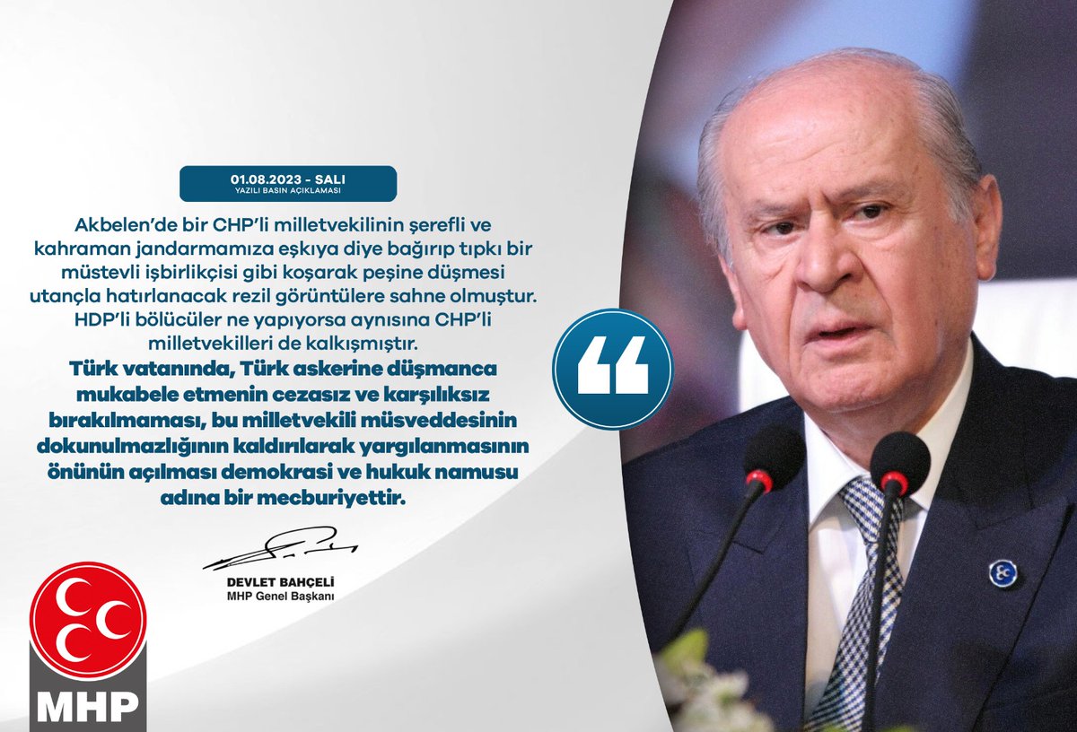 Akbelen’de bir CHP’li milletvekilinin şerefli ve kahraman jandarmamıza eşkıya diye bağırıp tıpkı bir müstevli işbirlikçisi gibi koşarak peşine düşmesi utançla hatırlanacak rezil görüntülere sahne olmuştur.
HDP’li bölücüler ne yapıyorsa aynısına CHP’li milletvekilleri de