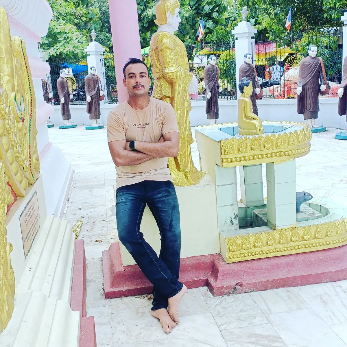 Got a chance to visit Buddha temple Kushinagar during Moharram duty...,.......
#Duty 
#buddhaparinirwaansthali