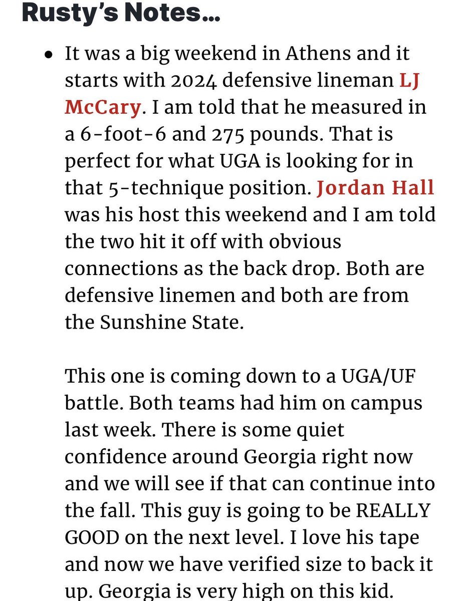 UGA folks are so high on McCray’s recruitment they can’t even spell his name right