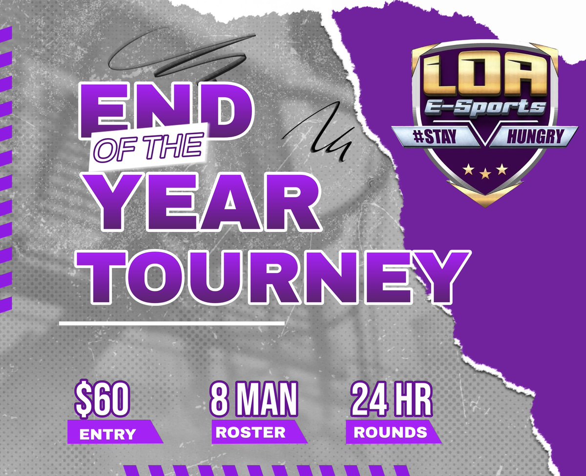 We will be hosting a weekly tournament every week to close out 2K23. Come lock in with us and close 2K23 out with a bang 💥

🟣Registration closes 8/6

🟣Bracket drops 8/6 8PM EST

🟣85/15 split, Fast Payouts 🤑

Register here⬇️
loa2k.com/product/ps5-le…