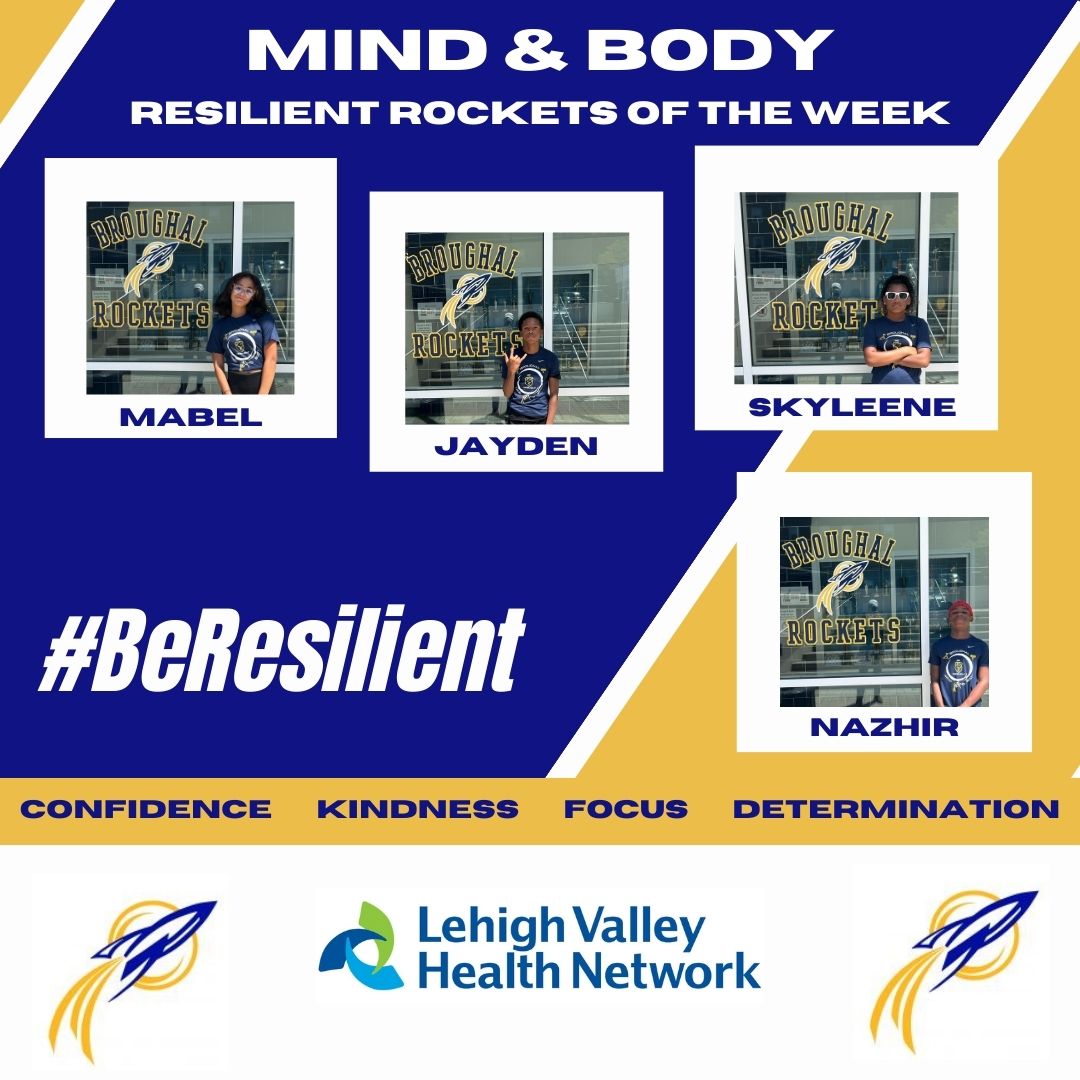 Congrats to these Resilient Rockets of the Week!
#BeResilient #OurBestBMS #ReadyForLaunch @LVHN  @LVHNSports
