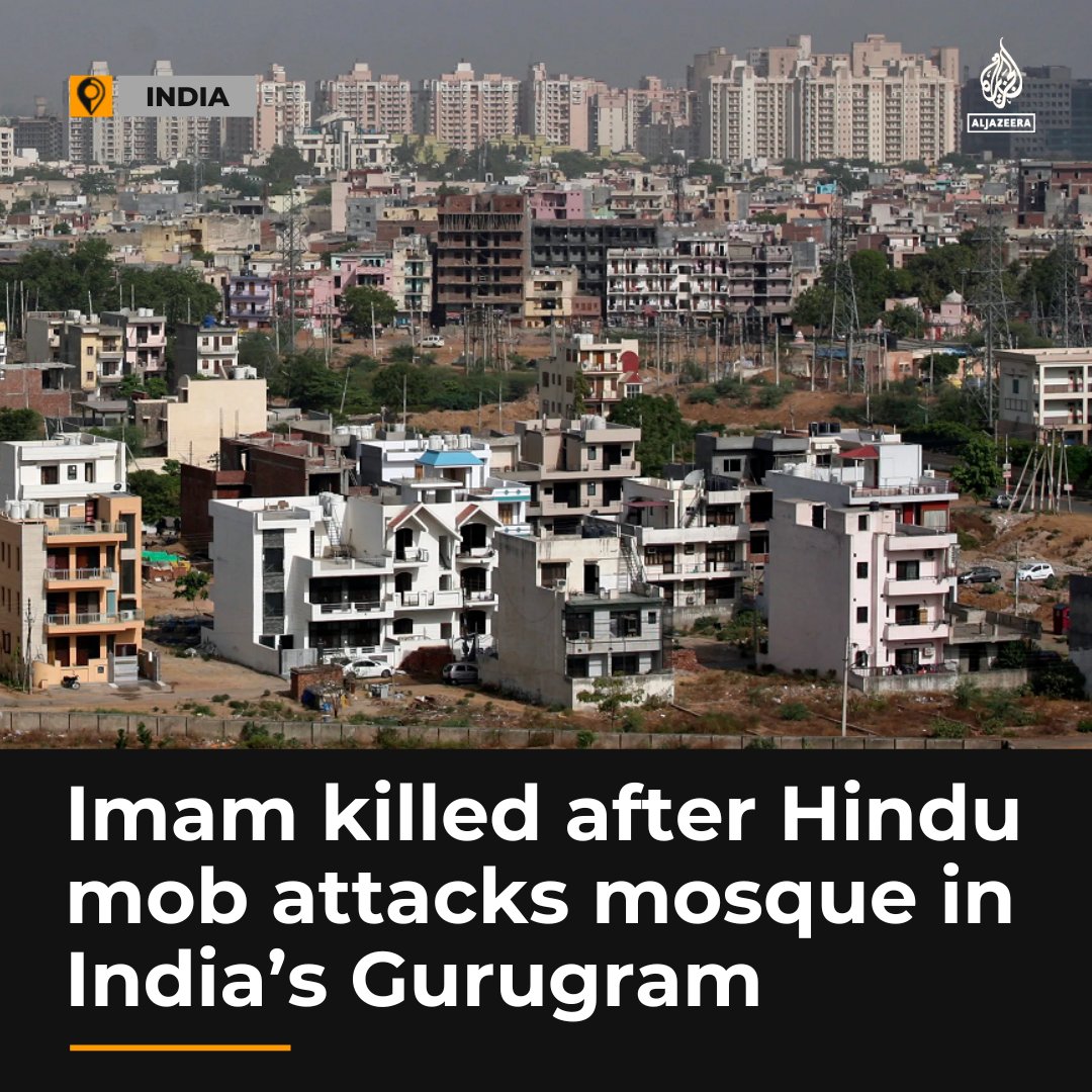 Bushra1Shaikh's tweet photo. Imam killed & mosque set alight by Hindutva extremists in #Haryana Originally from Bihar, his village cries for his Justice. Very little mainstream media coverage on this. Had this attack have been on ANY other group the uproar would be hard to miss.

And yet Modi continues to refute the ever increasing violence towards Minority Muslims in India.