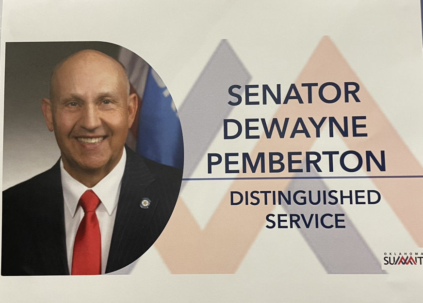 okcareertech's tweet photo. Congratulations and thank you to Oklahoma state representative Brian Hill and Oklahoma state senator Dewayne Pemberton! They are #OKSummit23βs distinguished service recipient. https://t.co/nJRBzw9myg