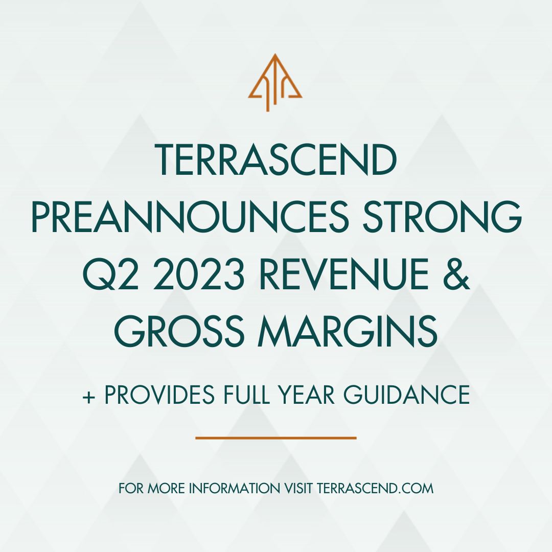 #TerrAscend had a strong Q2, with a Net Revenue of $72.1 million, representing our 7th consecutive quarter of sequential growth. Make sure to join us for our Q2 2023 earnings conference call August 10 at 5 PM ET: bit.ly/44MZ1Zp $TSND $TSNDF