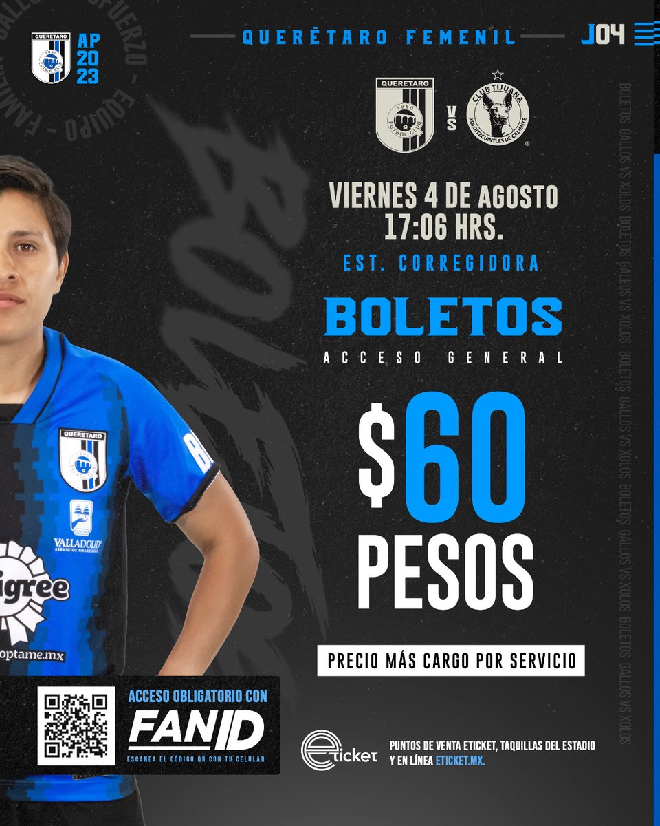 ¡Los esperamos el viernes en el Corregidora! 

Boletos a la venta en puntos de venta <a href="/eticket/">ETICKET</a>, taquillas del estadio y en: eticket.mx/masinformacion….

#Somos🔵⚫️