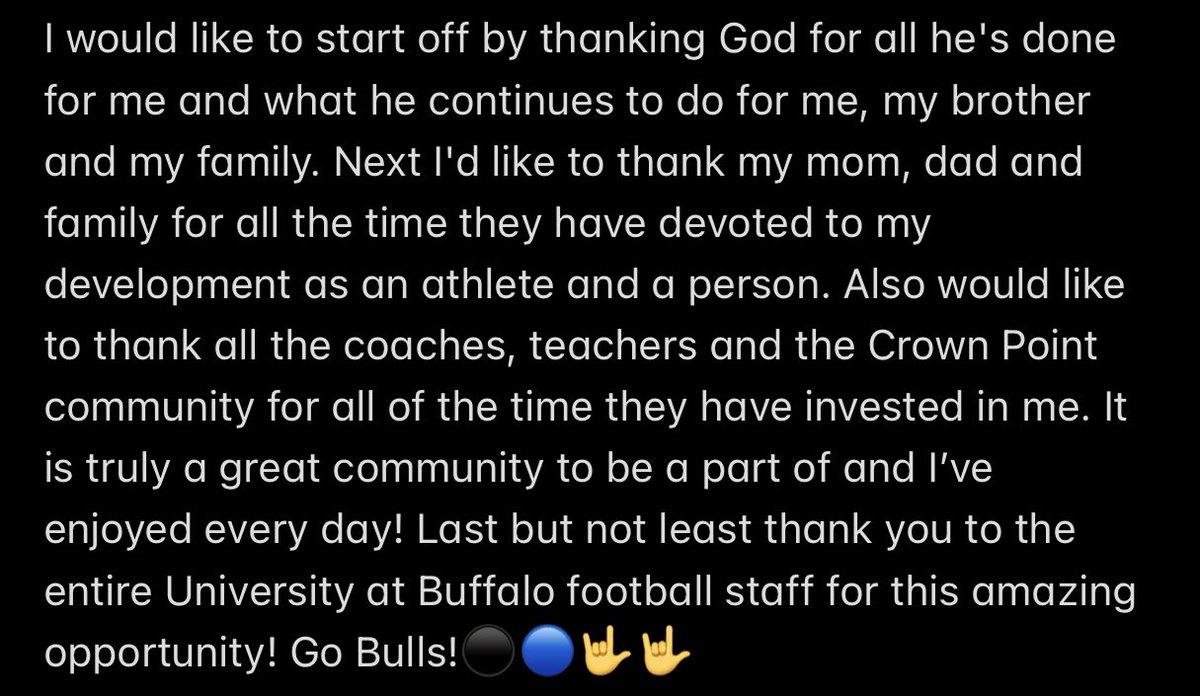 COMMITTED!!!🔵⚫️ GO BULLS!!!!🤘🤘
<a href="/CoachMoLinguist/">Maurice Linguist</a> <a href="/Stansfield_Matt/">Matt Stansfield</a> <a href="/BryanApplewhite/">Coach B Applewhite</a> <a href="/TheSamuraiCoach/">Cedric Douglas</a> <a href="/IanFriedFB/">Ian Fried</a> <a href="/StenHomme/">Sten Homme</a> <a href="/ronwhitcomb/">Ron Whitcomb</a> <a href="/coach_ksherman/">Kevin Sherman</a> @CoachCadeUB <a href="/Coach_DJMangas/">DJ Mangas</a> <a href="/KevinCorless/">Kevin Corless</a> <a href="/coach_cope/">Holman Copeland</a> <a href="/UBFootball/">UB Football</a>