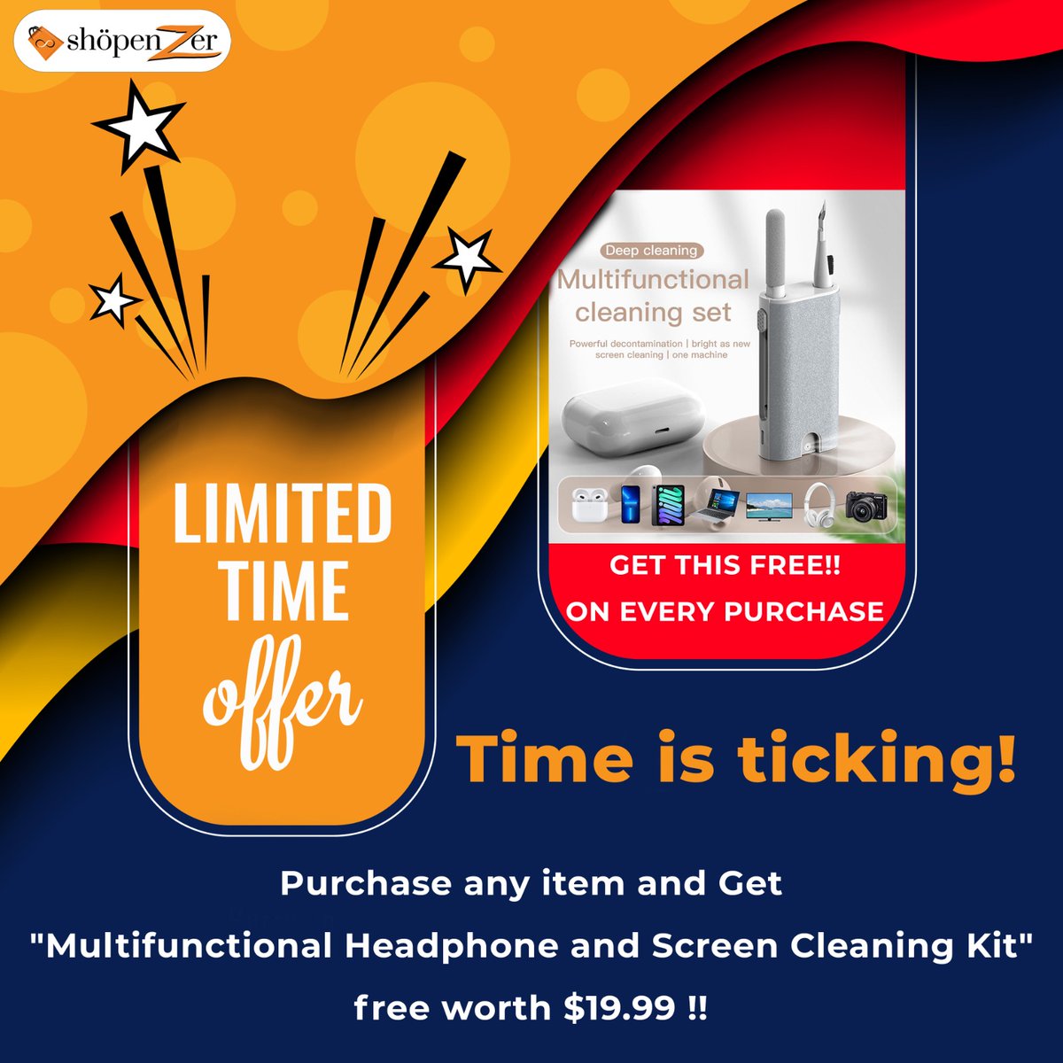 This offer is for limited time ❤ So what are you waiting for?? Place your order here and get this one for free🎁🎁: shopenzer.com/?ref=sztw #shopenzer #shopenzerinc