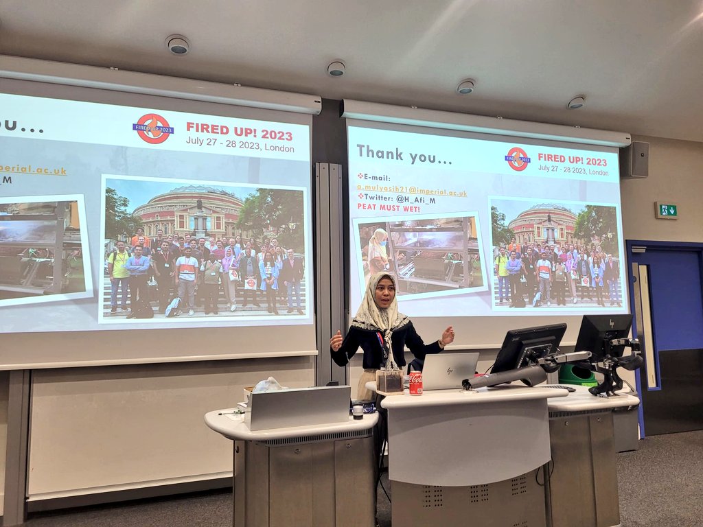 Yeah! I was sharing my experience &amp; talked about my PhD work at the Fired Up 2023 Conference! 📸💥 #FIREDUP
