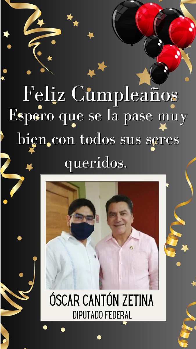 MauCasBol's tweet photo. Quiero felicitar al amigo @oscar_canton por motivos de su cumpleaños, espero que se la siga pasando bien en su día le mando un fuerte abrazo. https://t.co/BUtcNEAKGV