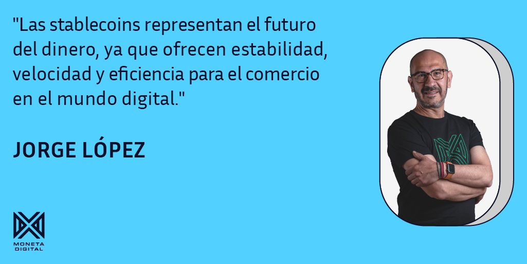 🗣 ¡Jorge López lo ha dicho! Las #stablecoins son el futuro de las monedas de pago.🔝 

⚓ Con su estabilidad y eficiencia, son la opción perfecta para el comercio y los intercambios en el mundo digital. 💸📱 #

 #criptomonedas #eficiencia #comercio #intercambio #futurodelapago