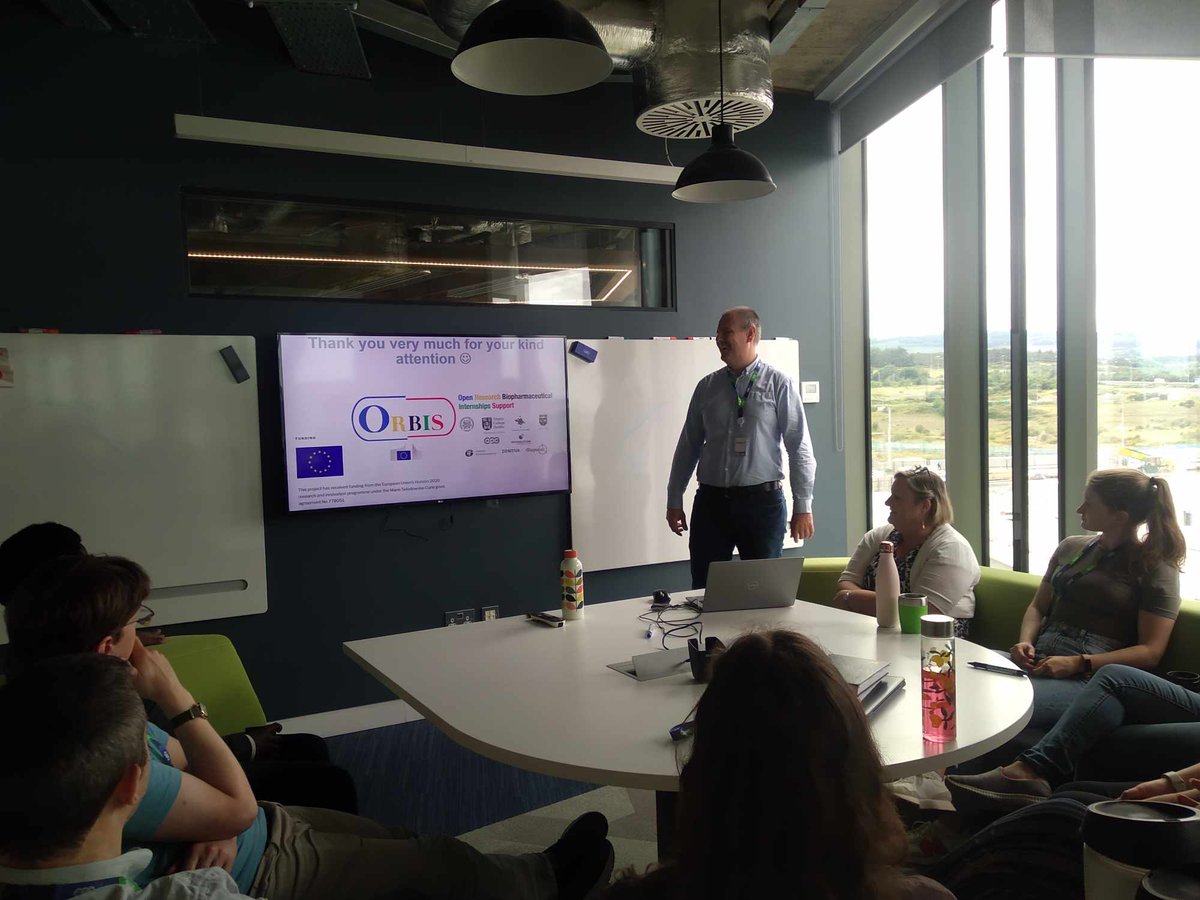 ORBIS_project's tweet photo. Today, the current #ORBISproject secondees at @apcinnovate  🇮🇪, Emilia Jakubowska and Tomasz Koczorowski from Poznan University of Medical Sciences 🇵🇱, discussed their research with APC Innovation team. Thank you for your presentations! 👍
#MSCA #H2020 https://t.co/fgqaOeArO6