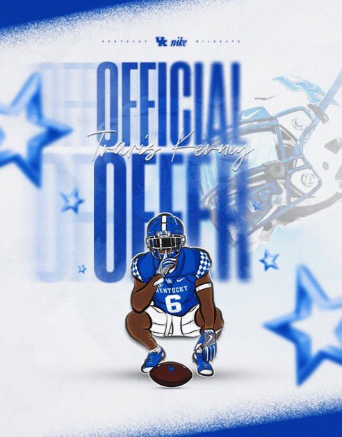 Travis Kerney (@travis44880514) on Twitter photo Honored to receive an official offer from the University of Kentucky! <a href="/UKCoachStoops/">Mark Stoops</a> <a href="/CScott39/">LaVaar Scott</a> <a href="/CoachJ_Boulware/">Jay Boulware</a> <a href="/LiamCoen/">Liam Coen</a> <a href="/ltaylor0304/">Coach T</a> <a href="/polk_way/">PolkWay</a> <a href="/H2_Recruiting/">Hasani (H2) | Football Recruiting</a> <a href="/SamuelsResharrd/">Coach Resharrd Samuels</a> <a href="/CoachKD75/">Kevon Daughma</a> Honored to receive an official offer from the University of Kentucky! <a href="/UKCoachStoops/">Mark Stoops</a> <a href="/CScott39/">LaVaar Scott</a> <a href="/CoachJ_Boulware/">Jay Boulware</a> <a href="/LiamCoen/">Liam Coen</a> <a href="/ltaylor0304/">Coach T</a> <a href="/polk_way/">PolkWay</a> <a href="/H2_Recruiting/">Hasani (H2) | Football Recruiting</a> <a href="/SamuelsResharrd/">Coach Resharrd Samuels</a> <a href="/CoachKD75/">Kevon Daughma</a>