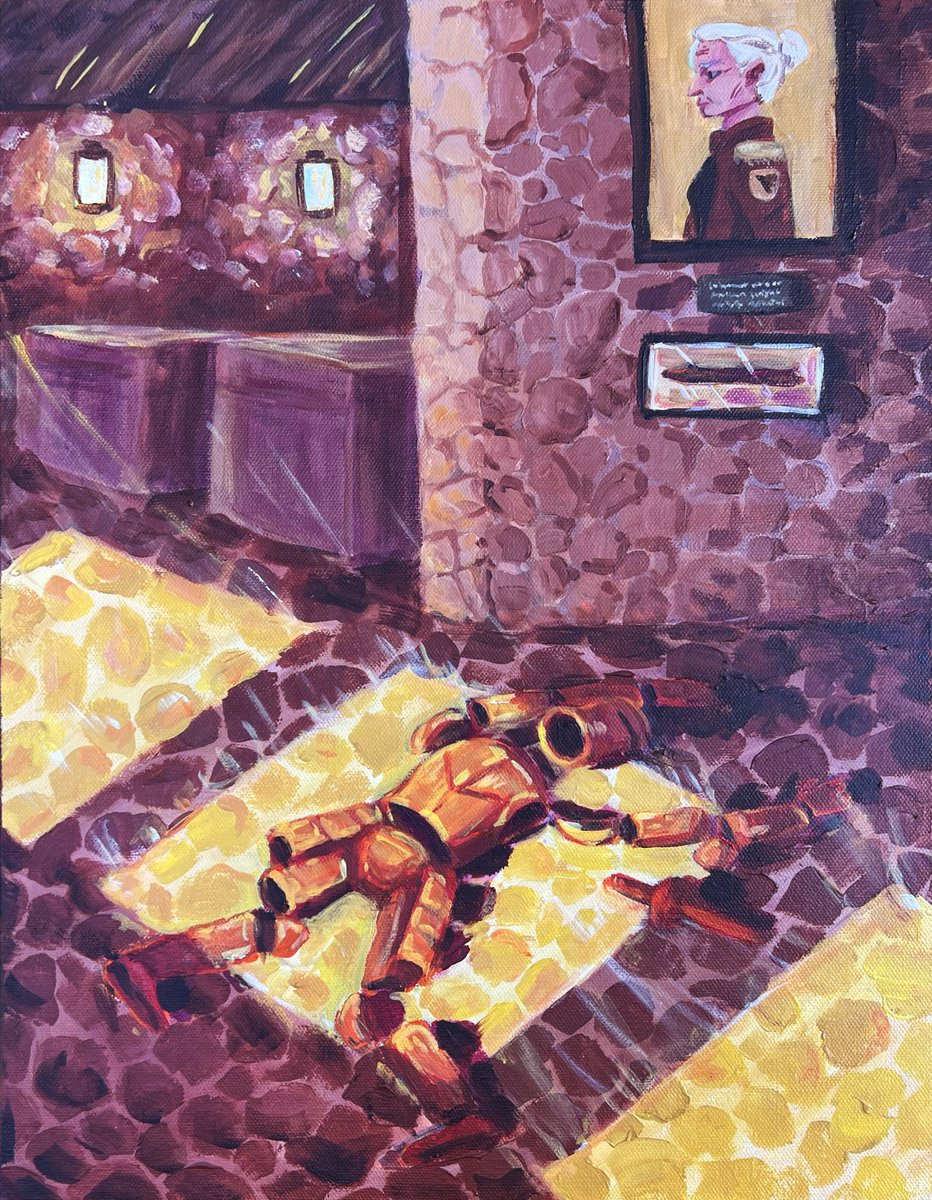 pewterbee's tweet photo. (4 of 4) all of my painting final! thanks for following along <3 https://t.co/d1pTbEeLBl