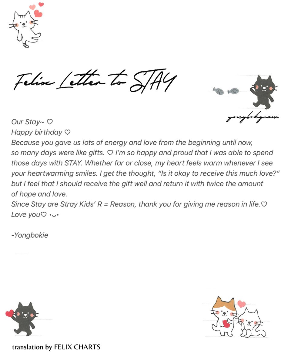 joietime's tweet photo. 230801 🎂

[ENG] Felix Letter to STAY
Happy STAY Day 🩵☘️

#StrayKids #Felix
#FiveStarsForSTAYS https://t.co/nZQiCwvz1P