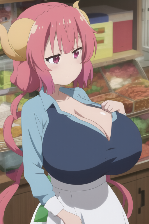 wita07844574's tweet photo. Ilulu Huge Breast   
other Ilulu picture in my patreon   
#AIart #AIイラスト #AIグラビア #StableDiffusionAI #AIArtworks #ChilloutMix #AI #NovelAI #ilulu #KobayashisanChiNoMaidDragon #Kobayashi https://t.co/mkGKcIGaRV