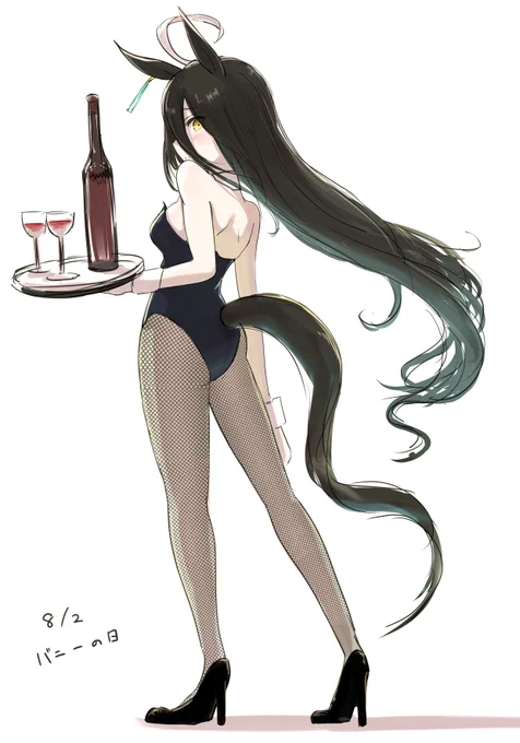 #バニーの日  出来心で描いてしまったカフェバニーのrkgk