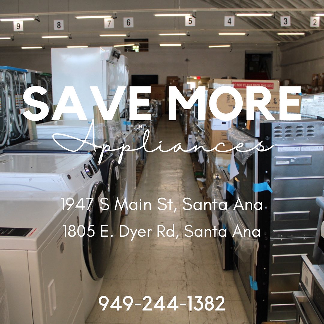 SaveMoreOC's tweet image. Open Now! Save More Appliances